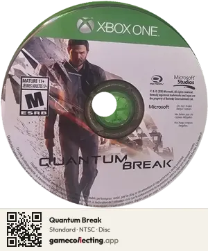 Quantum Break Xbox One, NTSC disc