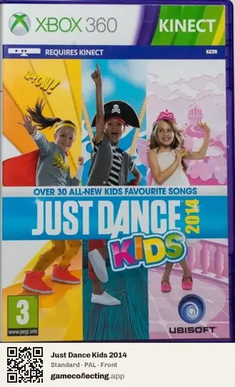 Just Dance Kids 2014 Xbox 360, PAL box front