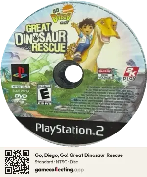Go, Diego, Go! Great Dinosaur Rescue PlayStation 2, NTSC disc