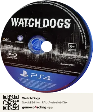 Watch Dogs PlayStation 4, PAL disc