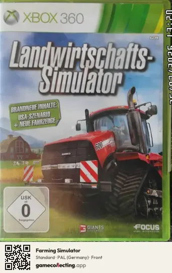 Farming Simulator Xbox 360, Germany box front