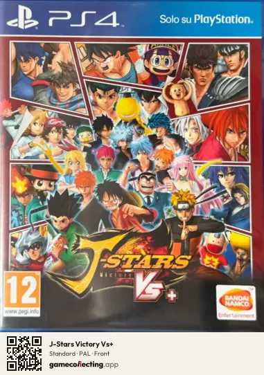 J-Stars Victory Vs+ PlayStation 4, PAL box front