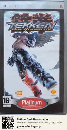 Tekken: Dark Resurrection PlayStation Portable, Italy box front