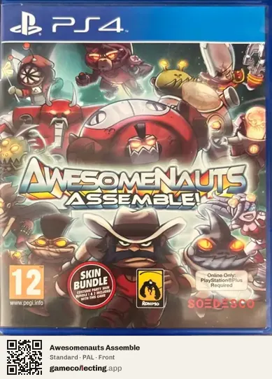 Awesomenauts Assemble PlayStation 4, PAL box front
