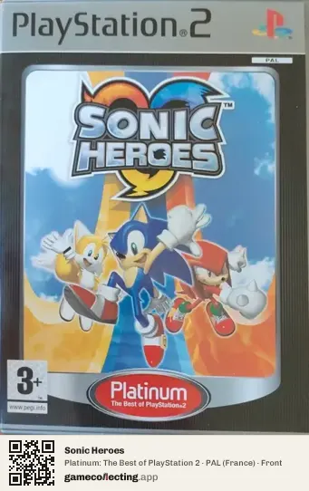 Sonic Heroes PlayStation 2, France box front