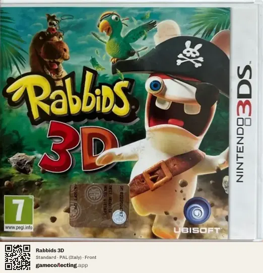 Rabbids 3D Nintendo 3DS, Italy box front