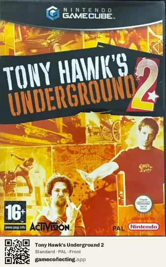 Tony Hawk's Underground 2 Nintendo GameCube, PAL box front