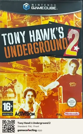 Tony Hawk's Underground 2 Nintendo GameCube, PAL box front