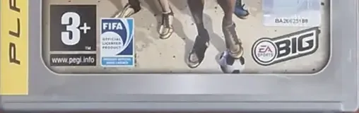 FIFA Street 3, the PEGI square on its front