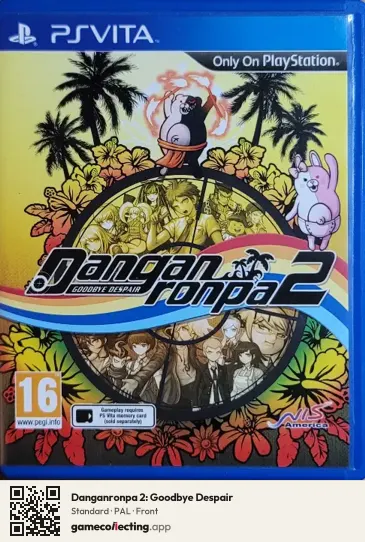 Danganronpa 2: Goodbye Despair PlayStation Vita, PAL box front