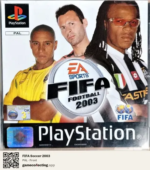 FIFA Soccer 2003 PlayStation, PAL box front