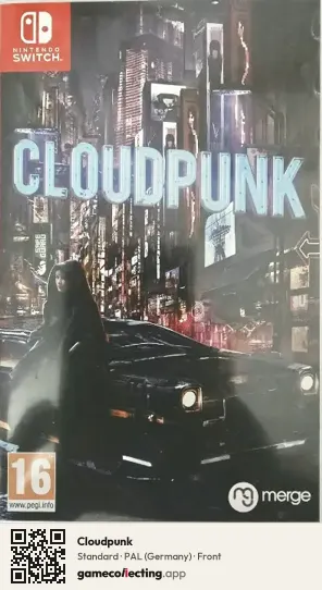 Cloudpunk Nintendo Switch, Germany box front