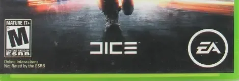 Battlefield 3, the ESRB box on its front