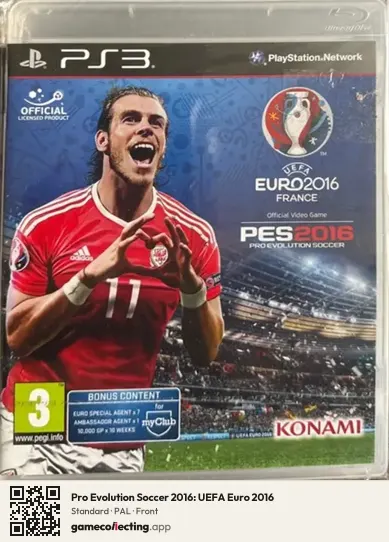 Pro Evolution Soccer 2016: UEFA Euro 2016 PlayStation 3, PAL box front