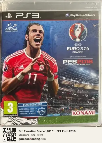 Pro Evolution Soccer 2016: UEFA Euro 2016 PlayStation 3, PAL box front