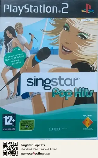 SingStar Pop Hits PlayStation 2, France box front