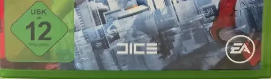 Mirror's Edge Catalyst, the USK square on its front