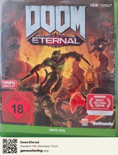 Doom Eternal Xbox One, Germany box front