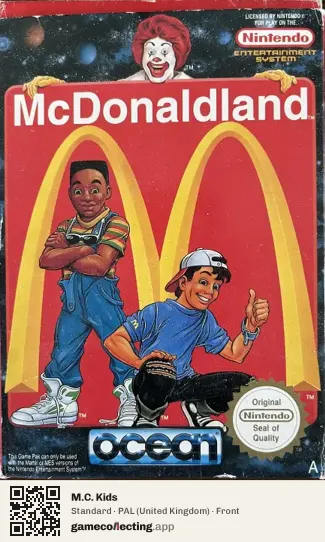 M.C. Kids Nintendo Entertainment System, United Kingdom box front