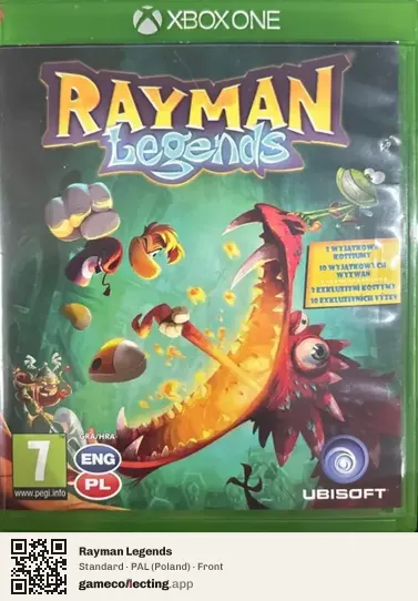Rayman Legends Xbox One, Poland box front
