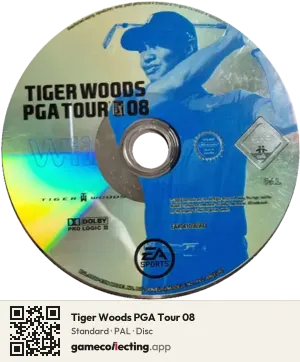 Tiger Woods PGA Tour 08 Nintendo Wii, PAL disc