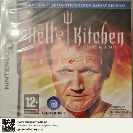 Hell's Kitchen: The Game Nintendo DS, United Kingdom box front