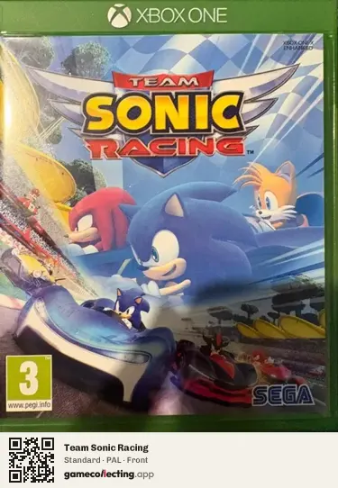 Team Sonic Racing Xbox One, PAL box front