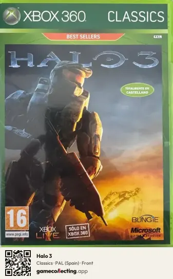 Halo 3 Xbox 360, Spain box front