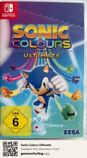 Sonic Colors: Ultimate Nintendo Switch, Germany box front