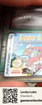 Lucky Luke Game Boy Color, PAL cartridge label