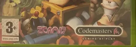 Worms 4: Mayhem, the PEGI square on its front