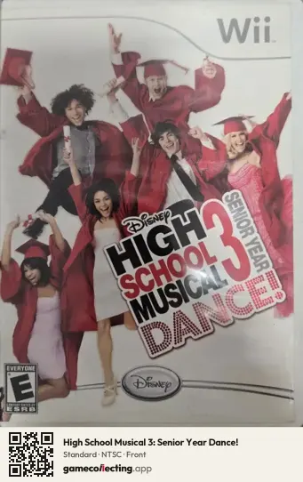 High School Musical 3: Senior Year Dance! Nintendo Wii, NTSC box front