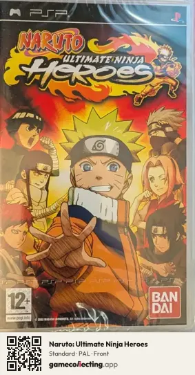 Naruto: Ultimate Ninja Heroes PlayStation Portable, PAL box front