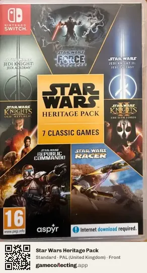 Star Wars Heritage Pack Nintendo Switch, United Kingdom box front
