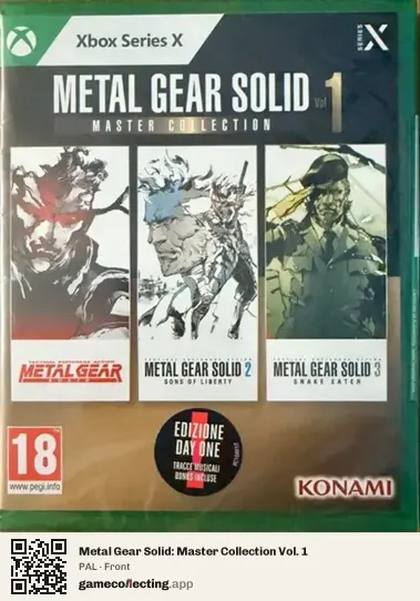 Metal Gear Solid: Master Collection Vol. 1 Xbox Series X, PAL box front