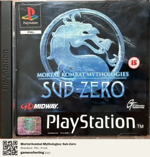 Mortal Kombat Mythologies: Sub-Zero PlayStation, PAL box front