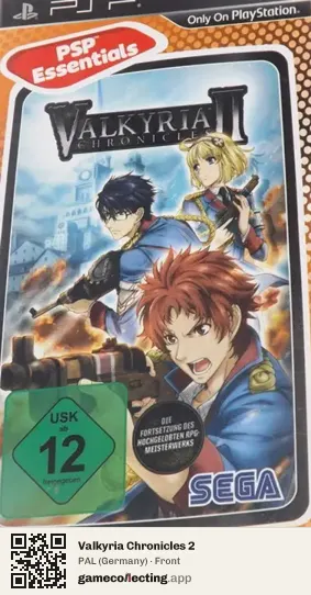 Valkyria Chronicles 2 PlayStation Portable, Germany box front