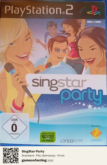 SingStar Party PlayStation 2, Germany box front