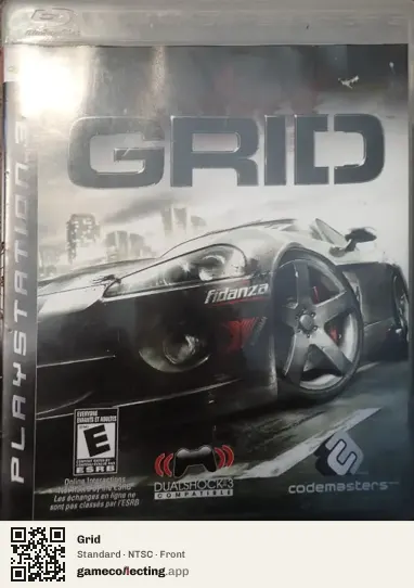 Grid PlayStation 3, NTSC box front