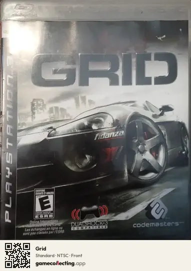 Grid PlayStation 3, NTSC box front