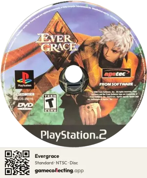 Evergrace PlayStation 2, NTSC disc