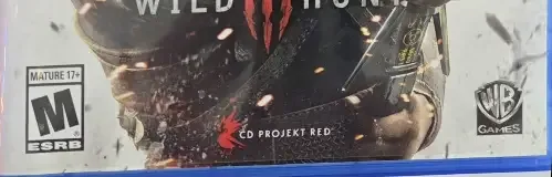 The Witcher 3: Wild Hunt, the ESRB box on its front
