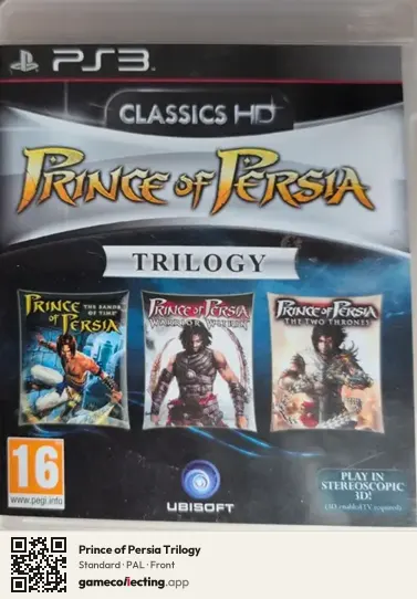 Prince of Persia Trilogy PlayStation 3, PAL box front