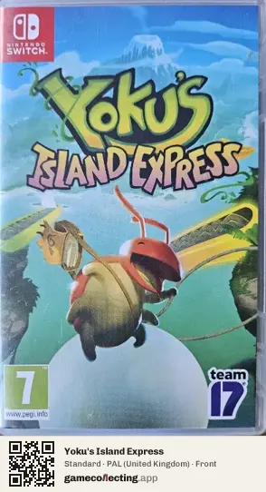 Yoku's Island Express Nintendo Switch, United Kingdom box front