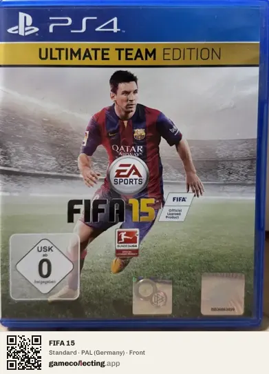 FIFA 15 PlayStation 4, Germany box front