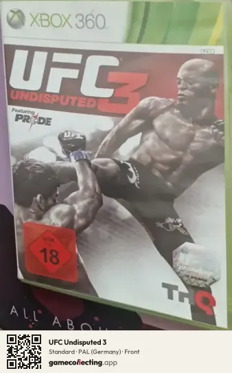 UFC Undisputed 3 Xbox 360, Germany box front
