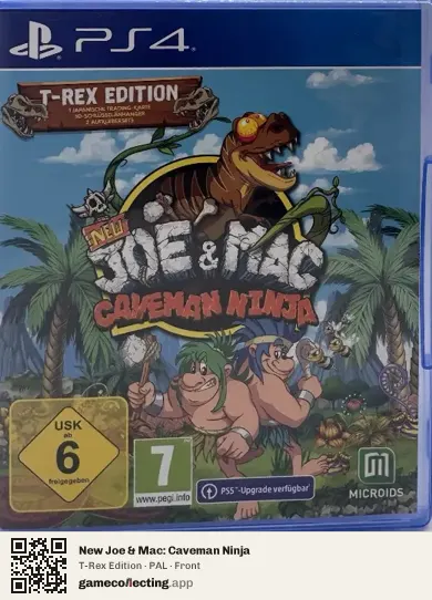 New Joe & Mac: Caveman Ninja PlayStation 4, PAL box front