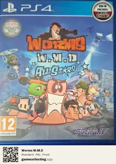 Worms W.M.D PlayStation 4, PAL box front