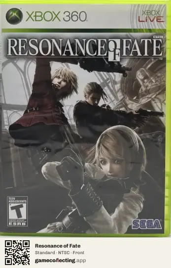 Resonance of Fate Xbox 360, NTSC box front