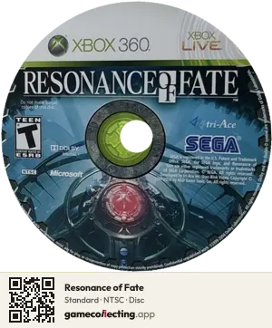 Resonance of Fate Xbox 360, NTSC disc